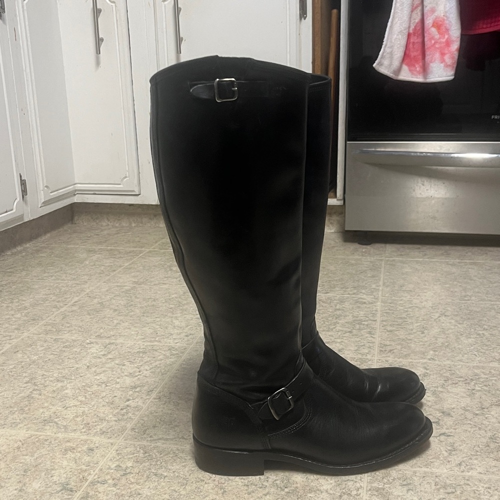 Frye RARE Jet Engineer Tall Leather Boots-Anniversary Edition
